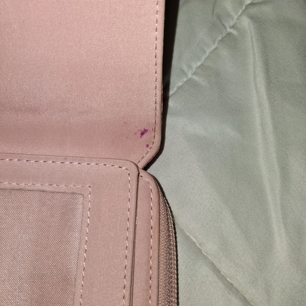 Pink Floral Fold-Over Wallet Clutch